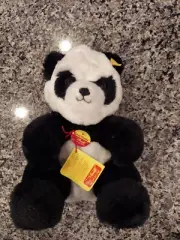 Steiff Panda Bear Plush Black White Stuffed Cosy Doll 5357/25 NEW