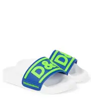 [Dolce & Gabbana Kids] Dolce & Gabbana Kids Logo slides UK 10 blue