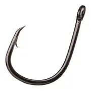 25 Pack of Eagle Claw Lazer Sharp L8 Heavy Wire Extreme Black Live Bait Hooks