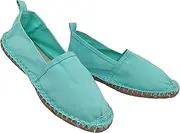 [de fonseca] Gorgeous Womens Canvas Espadrilles Flat Summer Shoes Classic No Wedge Heel Rope Bottom