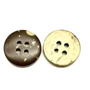 Lmliang 100PC Brown Natural Coconut Shell 4 Holes Button Coconut Shell Button...
