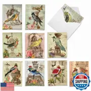 The Best Card Company 10 Assorted Thank You Notecards Boxed Set 4 x 5.12 Inch