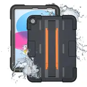 Armor-X (MOC Series) IP68 Waterproof (1.5M) Shockproof & Dust Proof Tablet Case for iPad 11" A16 and iPad 10.9" (10th Gen) with Hand Strap and Kickstand [MOC-iPad-N5]