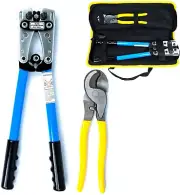 HEAVY DUTY CRIMPER 1/0 2 4 8 10 GAUGE HEX CRIMPING WIRE LUGS TERMINALS LARGE