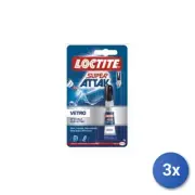 3x Glue Variant Loctite Super Attak Glass, Model 680469, Clear, for