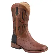 Roper Childs Dalton Ostrich Sq Toe Boots