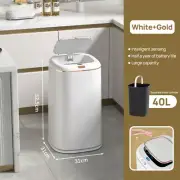 35L/40L Smart Trash Bin Automatic Motion Sensor Rubbish Waste Bin Basket Toliet