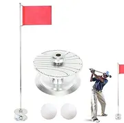 Golf Cup and Flag,Putting Green Cups and Flags | Flag Pole for Golf Putting Green - Retractable Golf Flag Poles, Practice Putting Green Flagpole, Pole Flag Pole