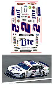2015 #2 Ford Fusion 1/64 scale decal AFX Tyco Lifelike