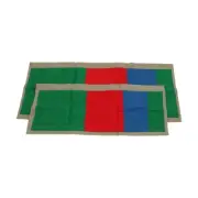 2 Pieces Math Cards Storage Bags Classroom Supplies Colored Organizing Bags
