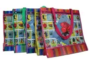 Loteria Reusable Mexican Market Mesh Bag Tote Bolsa De Mercado 15" Eco Friendly