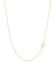 Argento Vivo Asymmetrical Initial Necklace in 18K Gold-Plated Sterling Silver, 16