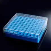 1in. 100-Well PC Cryogenic Boxes-Blue, Cryogenic Freezer Boxes for Lab Use