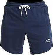 [Viisendy Pro] Men's Athletic Running Gym Shorts Quick-Drying with Zipper