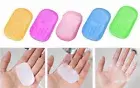 20x Soap Slice Sheets Portable Washing Hand Bath Travel Scented Foaming Travel
