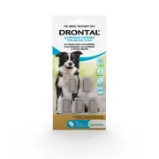 Drontal Chewable Intestinal Wormer Medium Dog - 2pk