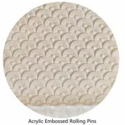 1pcs Deco Fan Acrylic Roller Polymer Clay Modeling Texture Background Rolling
