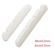 50pcs/lots Slotted Real Bone Electric guitar 4 String JB Bass Nuts 38/42x3x5.5MM
