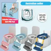 Kids Potty Trainer Toilet Seat Chair Toddler With Ladder Step Up Training Stool