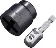 Scissor Jack Adapter ? Heavy-Duty Drill Attachment, Durable RV Stabilizer Socket | Quick Connect Auto Tool for Trailer Jacks, Car Repair, Garage Lifts, Workshop Maintenance, and Vehicle Stabilisation