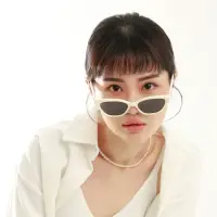 在飛比找momo購物網優惠-【ASLLY】雪羽風華貓眼偏光墨鏡