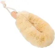 Healvian Sisal Shower Brush Back Exfoliator Wear-resistant Body Scrubber Body Sponge Bath Supply Back Bath Sponge Shower Sponge Household Back Sponge Back Bathing Sponge Brush Wood Coffee