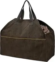 Log Baskets For Carrier Canvas Firewood Bag Durable Fire Wood Tote Outdoor Portable Organizer Fireplace Wood Stove Access Firewood Basket
