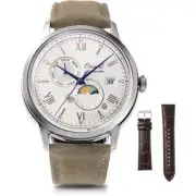 Orient RN-AK0808S Automatic Silver Dial Multi-Function Watch Made in Japan