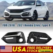 Front LH+RH Fog Light Cover For Honda Civic 2017-2021 5 Door Hatchback 2018 2019 (for: Honda)