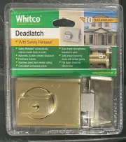 Whitco Gold Plated Double Cylinder Deadlatch - W750602