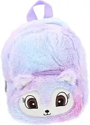 [ifundom] Backpack Bookbag Shoulder Bag Purse Girl Handbag School Bag Book Bags for Casual Shoulder Pouch Storage Bag Bookbags Adorable Book Bag Plush Purple