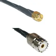 LMR240UF RP-SMA MALE to SO239 UHF Female Coax RF Cable USA-Ship Lot