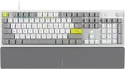 CORSAIR K70 CORE SE RGB Mechanical Wired Gaming Keyboard with Palmrest – Pre-Lubed MLX Red Linear Switches, SOCD, PBT Dye-sub Keycaps, Sound Dampening, Media Control Dial, QWERTY NA – White