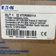 Eaton TCR050D11A LEC Magnetic Contactor, 3 Poles, 120 VAC, 50A, Reversing: New