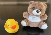 Conrad Centennial Singapore Hotel / Plush Teddy Bear & Rubber Duck