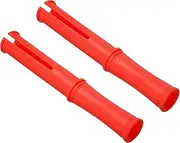 uxcell 10inch Shrink Wrap Handle, 2 Pcs Stretch Wrap Dispenser Stretch Film Dispenser Small Hand Dispenser Saver for 1.5 inch Core Furniture Wrapping Moving Packing Warehouses, Red
