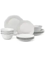 Lenox French Perle White 12Pc Dinnerware Set