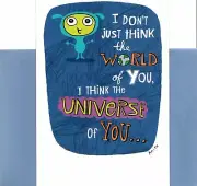 Happy Birthday Alien Aliens I Think The World Of You Hallmark Greeting Card