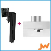 Atdec AWMS-1340 130mm Arm Bolt-Through - Black