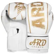 ARD Xlite White Matte Finish Gel Boxing Training MMA Muay Thai & punching Glove