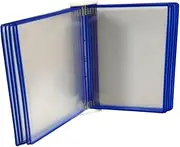 KAILIKETIY Wall Mounted Document Display Rack Cabinet Handle Monitor Folders Refrigerator Corner Protectors Hat Detachable Folders Wall Paper Organizer Flag Finials Dish Rack Blue Metal Frame