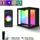 10W RGBW Cube LED Wall Lamp Wifi Bluetooth Smart APP Control Outdoor Yard Decor