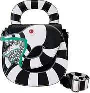 [Loungefly] Beetlejuice Sandworm Crossbody Bag, Multi, Multi