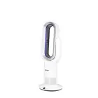 Bladeless Electric Fan Cooler Heater Air Cool Sleep Timer Remote Control