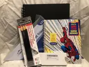 Art Supplies Triangle 12” Sketchbook Charcoal Pencils Draw The Marvel comics
