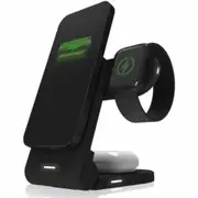 ChargeTree Mag 3-in-1 Wireless Charger – iPhone, AirPods, Watch – Black