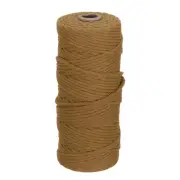 3mm x 109 Yard Caramel Color Cotton Macrame Rope, 2 Strands Twisted Cotton Cord