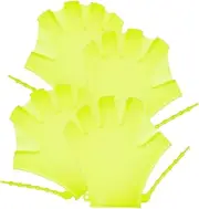 Silicone Swim Training Gloves Boys and Girls Diving Gloves Water-Resistant Swimming Mitts Paddles for Upper Body Workout