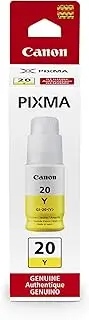 Canon GI-20 Yellow Ink Bottle, Compatible to PIXMA G6020 and G5020 MegaTank Printers