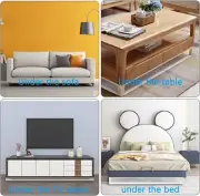 16 Pack Clear Toy Blockers for Furniture 16"L X 3.2"H under Bed Blocker Pets Gap